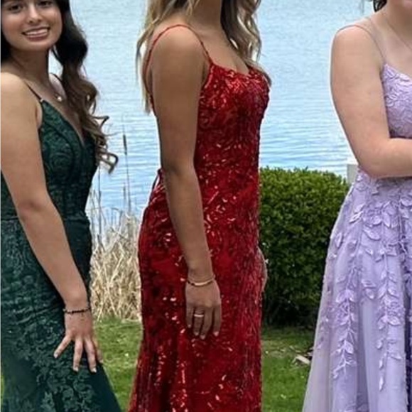 Breeze Bridal Red p2822 Prom Dress - Picture 7 of 7